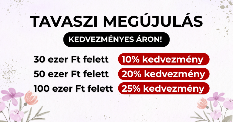 Akár 20% kedvezmény 100.000 Ft feletti rendelés esetén!