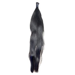 Fekete emberi póthaj - 55-60 cm