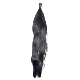 Fekete emberi póthaj - 65-70 cm