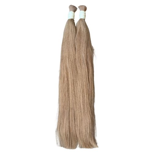 Prémium minőségű mézszőke emberi póthaj - 55-60 cm