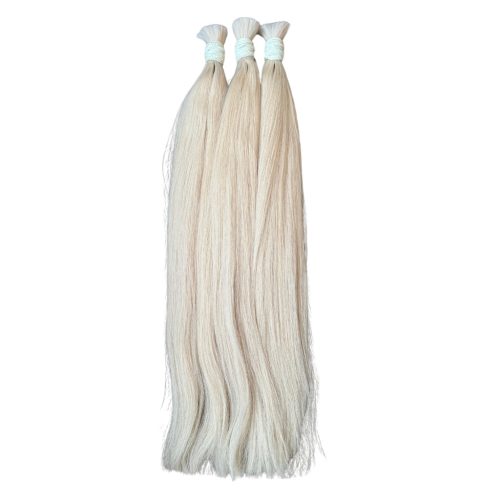 Prémium minőségű szőke emberi póthaj - 65-70 cm (10-es árnyalat)